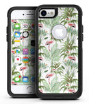 The Tropical Flamingo Jungle Scene - iPhone 7 or 8 OtterBox Case & Skin Kits
