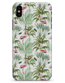 The Tropical Flamingo Jungle Scene - iPhone X Clipit Case