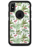 The Tropical Flamingo Jungle Scene - iPhone X OtterBox Case & Skin Kits
