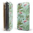 The Tropical Flamingo Scene iPhone 6/6s or 6/6s Plus 2-Piece Hybrid INK-Fuzed Case