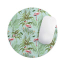 The Tropical Flamingo Scene// WaterProof Rubber Foam Backed Anti-Slip Mouse Pad for Home Work Office or Gaming Computer Desk
