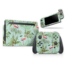 The Tropical Flamingo Scene // Skin Decal Wrap Kit for Nintendo Switch Console & Dock, Joy-Cons, Pro Controller, Lite, 3DS XL, 2DS XL, DSi, or Wii - Vinyl Skin Wrap for Nintendo Switch 2, OLED, Lite, Pro Controller, Wii & Classic Handhelds