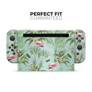 The Tropical Flamingo Scene // Skin Decal Wrap Kit for Nintendo Switch Console & Dock, Joy-Cons, Pro Controller, Lite, 3DS XL, 2DS XL, DSi, or Wii - Vinyl Skin Wrap for Nintendo Switch 2, OLED, Lite, Pro Controller, Wii & Classic Handhelds