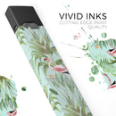 The Tropical Flamingo Scene  - Premium Decal Protective Skin-Wrap Sticker compatible with the Juul Labs vaping device