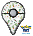 The Tropical Pineapple and Floral Pattern Pokémon GO Plus Vinyl Protective Decal Skin Kit