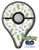 The Tropical Pineapple and Floral Pattern Pokémon GO Plus Vinyl Protective Decal Skin Kit
