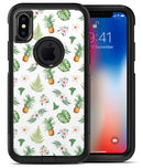 The Tropical Pineapple and Floral Pattern 3 - iPhone X OtterBox Case & Skin Kits
