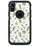 The Tropical Pineapple and Floral Pattern 3 - iPhone X OtterBox Case & Skin Kits