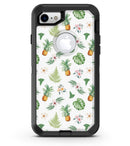The Tropical Pineapple and Floral Pattern 4 - iPhone 7 or 8 OtterBox Case & Skin Kits