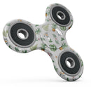 The Tropical Pineapple and Floral Pattern Full-Body Fidget Spinner Skin-Kit