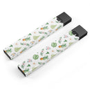 The Tropical Pineapple and Floral Pattern - Premium Decal Protective Skin-Wrap Sticker compatible with the Juul Labs vaping device