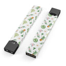 The Tropical Pineapple and Floral Pattern - Premium Decal Protective Skin-Wrap Sticker compatible with the Juul Labs vaping device
