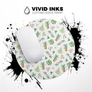 The Tropical Pineapple and Floral Pattern// WaterProof Rubber Foam Backed Anti-Slip Mouse Pad for Home Work Office or Gaming Computer Desk