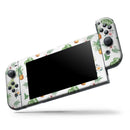 The Tropical Pineapple and Floral Pattern // Skin Decal Wrap Kit for Nintendo Switch Console & Dock, Joy-Cons, Pro Controller, Lite, 3DS XL, 2DS XL, DSi, or Wii - Vinyl Skin Wrap for Nintendo Switch 2, OLED, Lite, Pro Controller, Wii & Classic Handhelds