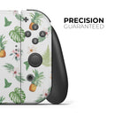 The Tropical Pineapple and Floral Pattern // Skin Decal Wrap Kit for Nintendo Switch Console & Dock, Joy-Cons, Pro Controller, Lite, 3DS XL, 2DS XL, DSi, or Wii - Vinyl Skin Wrap for Nintendo Switch 2, OLED, Lite, Pro Controller, Wii & Classic Handhelds
