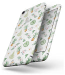 The Tropical Pineapple and Floral Pattern - Skin-kit for the iPhone 8 or 8 Plus