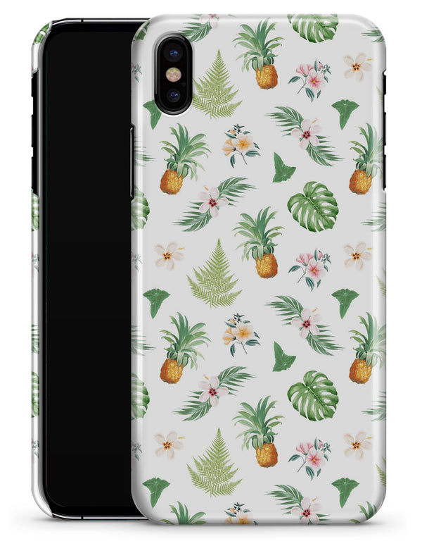 The Tropical Pineapple and Floral Pattern - iPhone X Clipit Case
