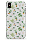 The Tropical Pineapple and Floral Pattern - iPhone X Clipit Case