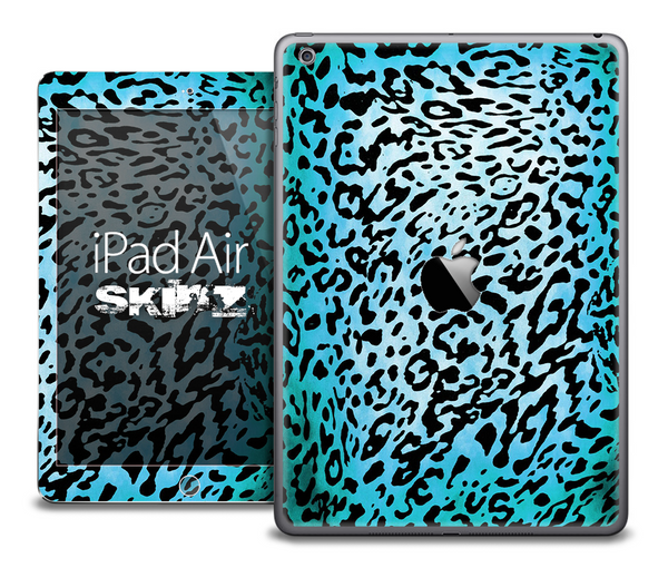 The Turquoise Animal Print V5 Skin for the iPad Air