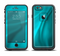The Turquoise Blue Highlighted Fabric Apple iPhone 6 LifeProof Fre Case Skin Set