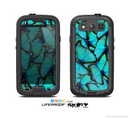 The Turquoise Butterfly Bundle Skin For The Samsung Galaxy S3 LifeProof Case