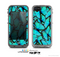 The Turquoise Butterfly Bundle Skin for the Apple iPhone 5c LifeProof Case