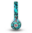 The Turquoise Butterfly Bundle Skin for the Beats by Dre Mixr Headphones