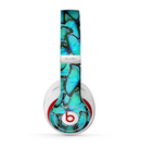 The Turquoise Butterfly Bundle Skin for the Beats by Dre Studio (2013+ Version) Headphones