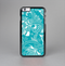The Turquoise Fancy White Floral Design Skin-Sert for the Apple iPhone 6 Skin-Sert Case