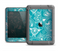 The Turquoise Fancy White Floral Design Apple iPad Air LifeProof Fre Case Skin Set