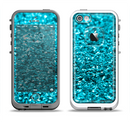 The Turquoise Glimmer Apple iPhone 5-5s LifeProof Fre Case Skin Set