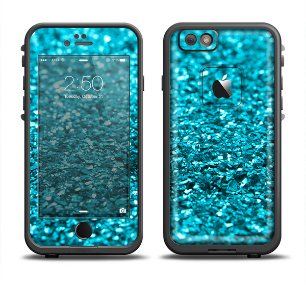 The Turquoise Glimmer Apple iPhone 6 LifeProof Fre Case Skin Set