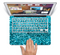 The Turquoise Glimmer Skin Set for the Apple MacBook Pro 15" with Retina Display