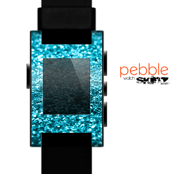 The Turquoise Glimmer Skin for the Pebble SmartWatch