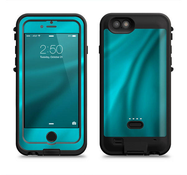 The Turquoise Highlighted Swirl Apple iPhone 6/6s LifeProof Fre POWER Case Skin Set
