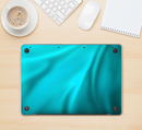 The Turquoise Highlighted Swirl Skin Kit for the 12" Apple MacBook (A1534)