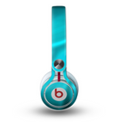 The Turquoise Highlighted Swirl Skin for the Beats by Dre Mixr Headphones