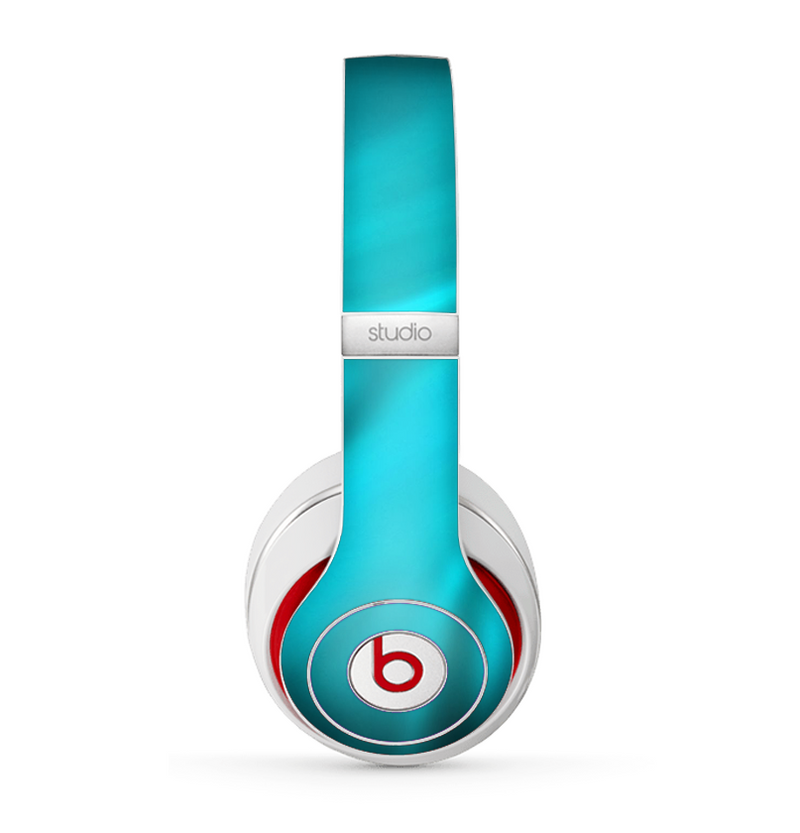 The Turquoise Highlighted Swirl Skin for the Beats by Dre Studio (2013+ Version) Headphones