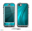 The Turquoise Highlighted Swirl Skin for the iPhone 5c nüüd LifeProof Case