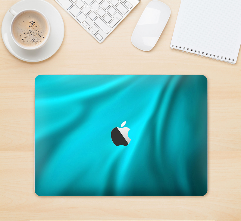 The Turquoise Highlighted Swirl Skin Kit for the 12" Apple MacBook (A1534)