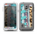 The Turquoise Laced Shoe Skin for the Samsung Galaxy S5 frē LifeProof Case
