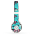 The Turquoise Laced Shoe Skin for the Beats by Dre Solo 2 Headphones