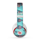 The Turquoise Laced Shoe Skin for the Beats by Dre Studio (2013+ Version) Headphones