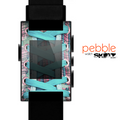 The Turquoise Laced Shoe Skin for the Pebble SmartWatch