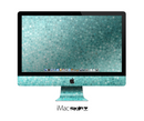 The Turquoise Mosaic Tiled Skin for the Apple iMac 27 Inch Desktop Computer for the iMac