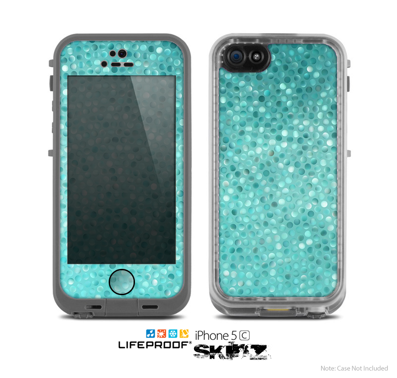 The Turquoise Mosaic Tiled Skin for the Apple iPhone 5c LifeProof Case
