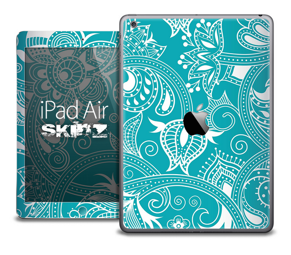 The Turquoise Paisley Pattern Skin for the iPad Air