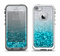 The Turquoise & Silver Glimmer Fade Apple iPhone 5-5s LifeProof Fre Case Skin Set