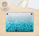The Turquoise & Silver Glimmer Fade Skin Kit for the 12" Apple MacBook (A1534)