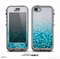 The Turquoise & Silver Glimmer Fade Skin for the iPhone 5c nüüd LifeProof Case